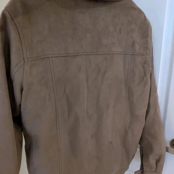 GA Milano Men's Brown Jacket with Faux Fur Collar New Wirh Tags Size Small - Picture 9 of 10